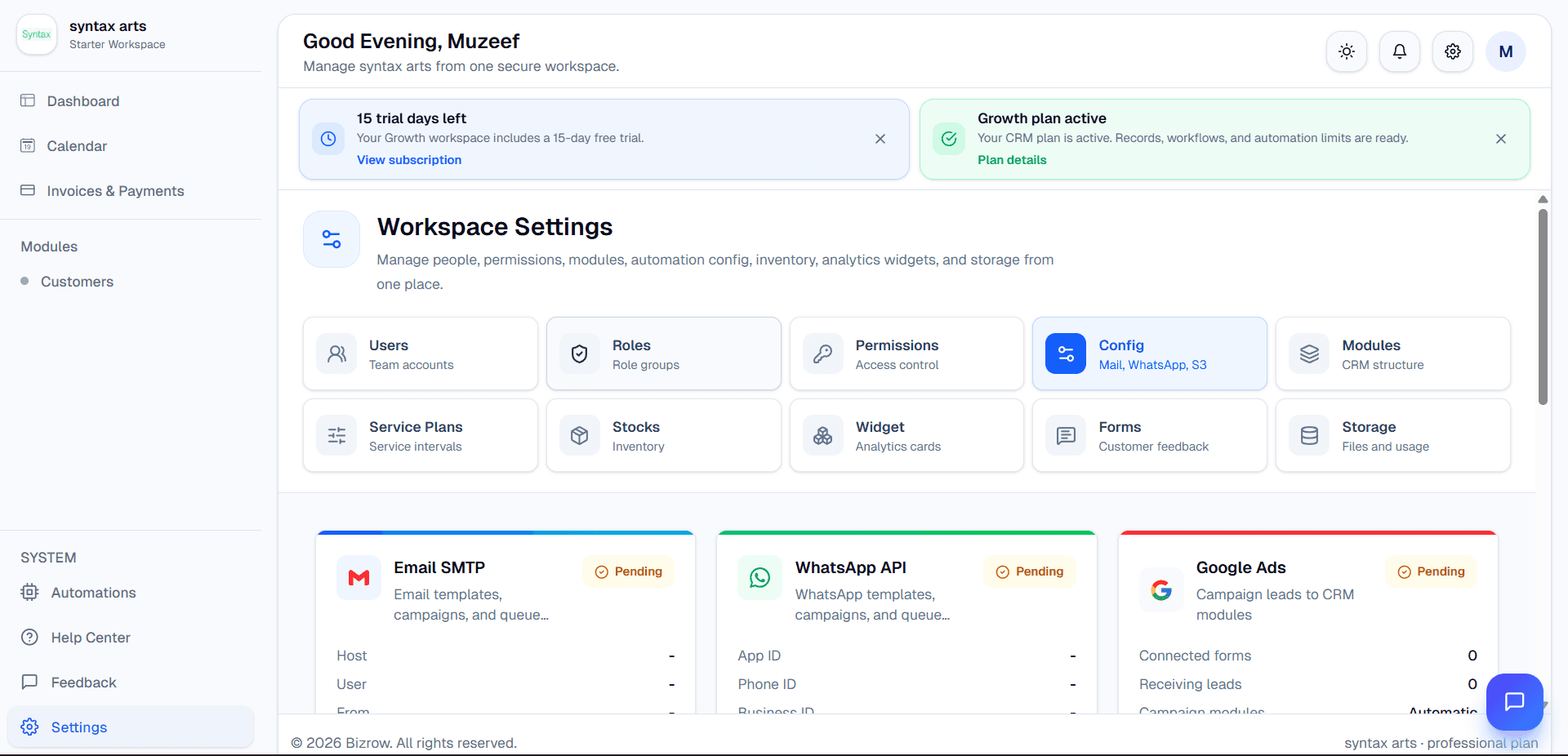 Real-time Business Overview dashboard preview
